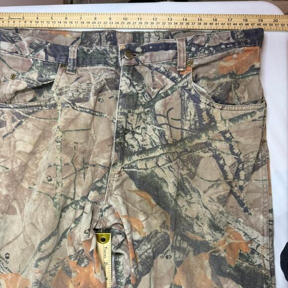 Wrangler Brown Camo Pants Relaxed Fit Size 38x30 - Picture 6 of 7